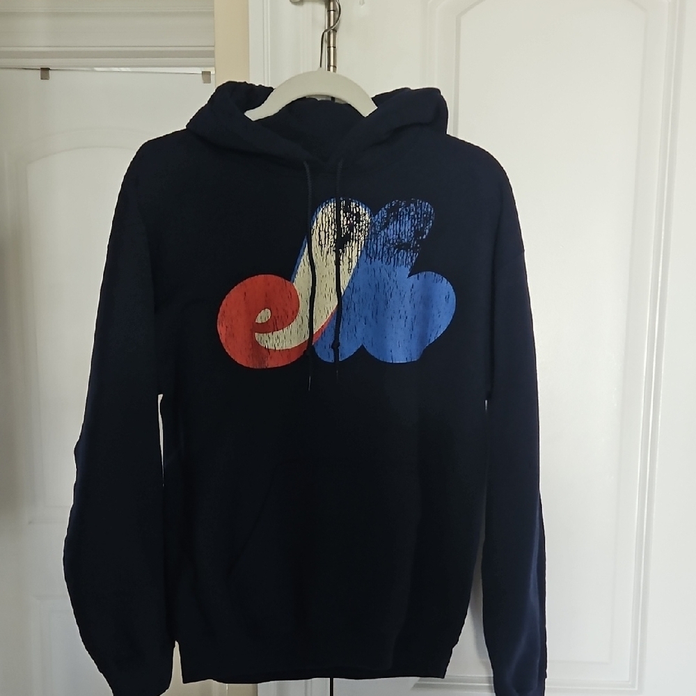Gildan Blue and Red Sweatshirt Hoodie